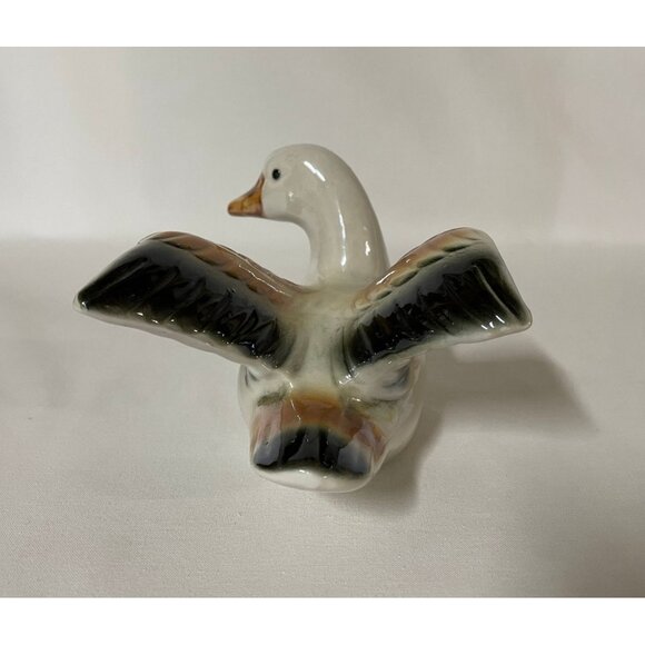 Vintage Duck Figurine Lodge Cabin Man Cave Decor Brazil Ceramic 1970s Retro - Picture 4 of 7